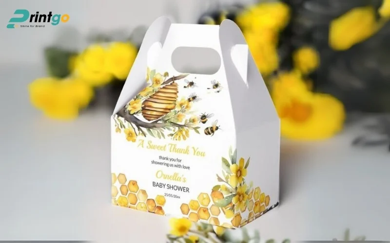 Bao bì mật ong với gam màu vàng trắng