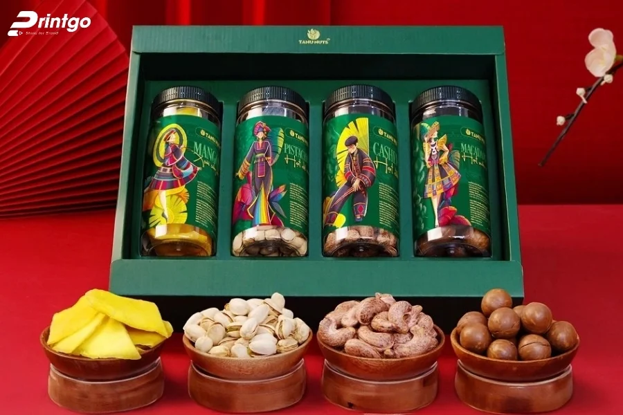 Hộp giấy đựng hạt điều quà tặng cao cấp