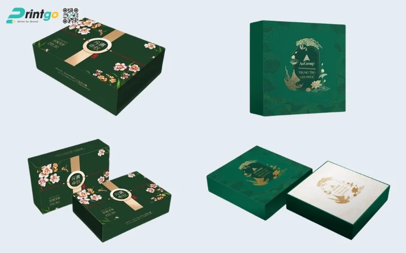 Thiết kế bao bì sâm dạng hộp carton cứng cao cấp 