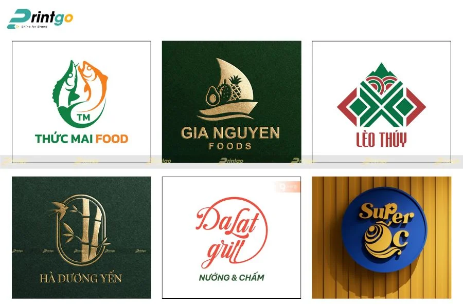 Bộ nhận diện thương hiệu bao gồm logo thương hiệu