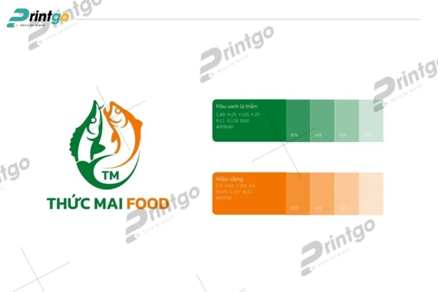 Bộ nhận diện thương hiệu bao gồm bảng màu thương hiệu