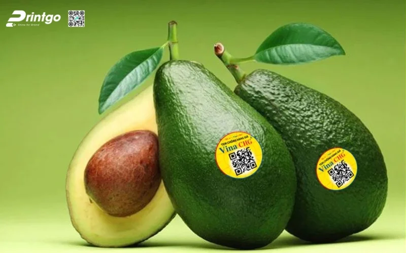In tem nông sản trái cây sạch 