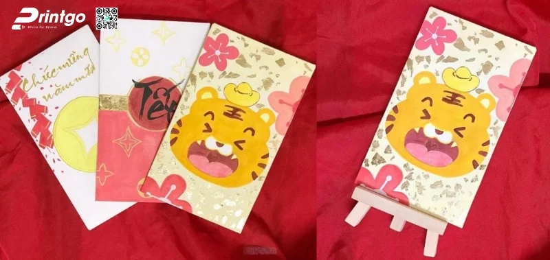 Bao li xì hình con vật đáng yêu 