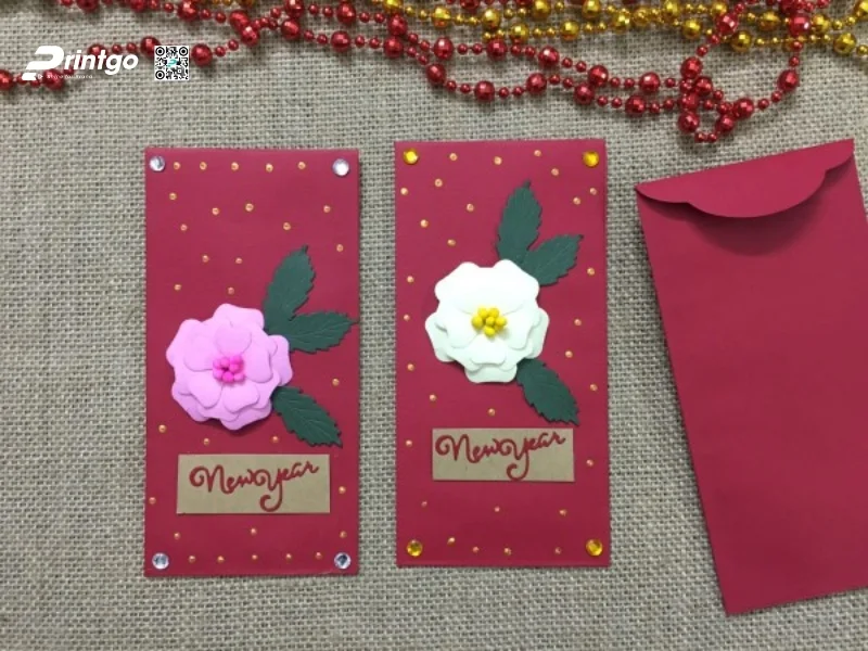 Bao lì xì hình bông hoa thanh lịch 