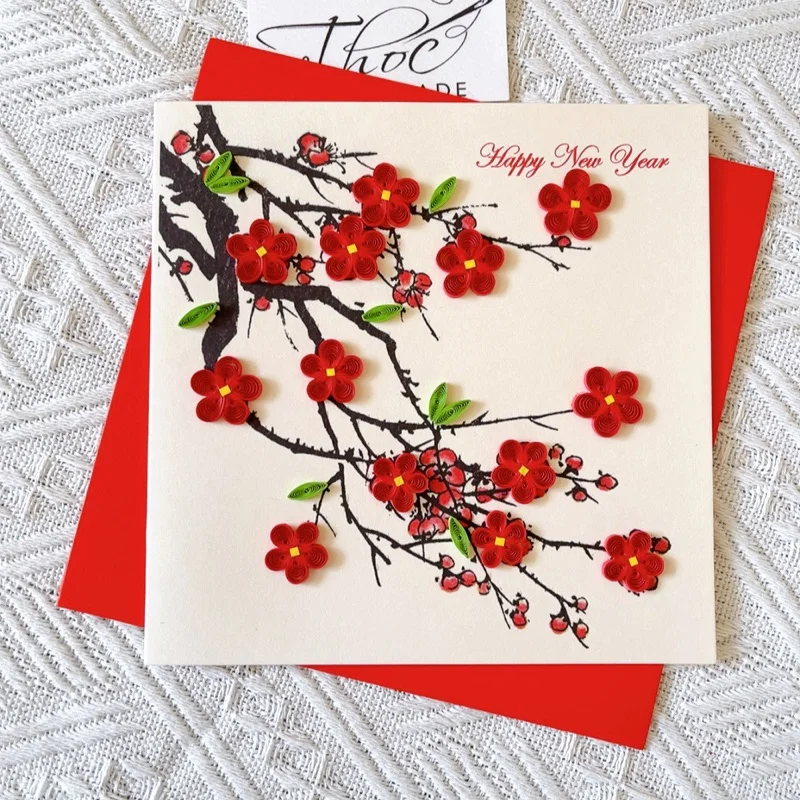 Dụng cụ cần chuẩn bị để làm thiệp chúc mừng năm mới 