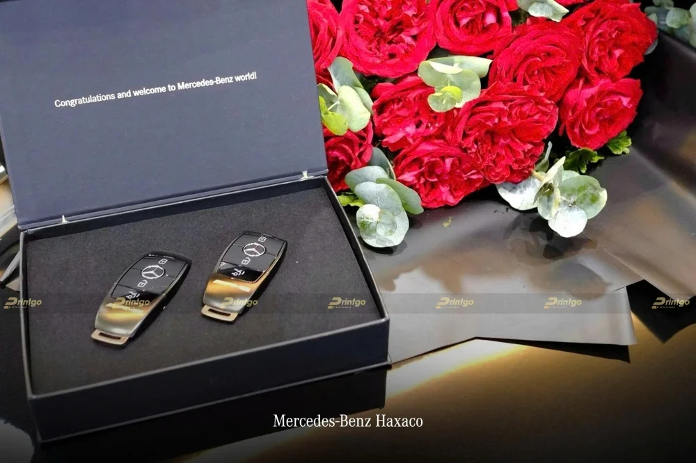 Dự án thiết kế và in hộp đựng chìa khoá xe Mercedes Haxaco