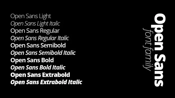 font chữ in hóa đơn Open Sans