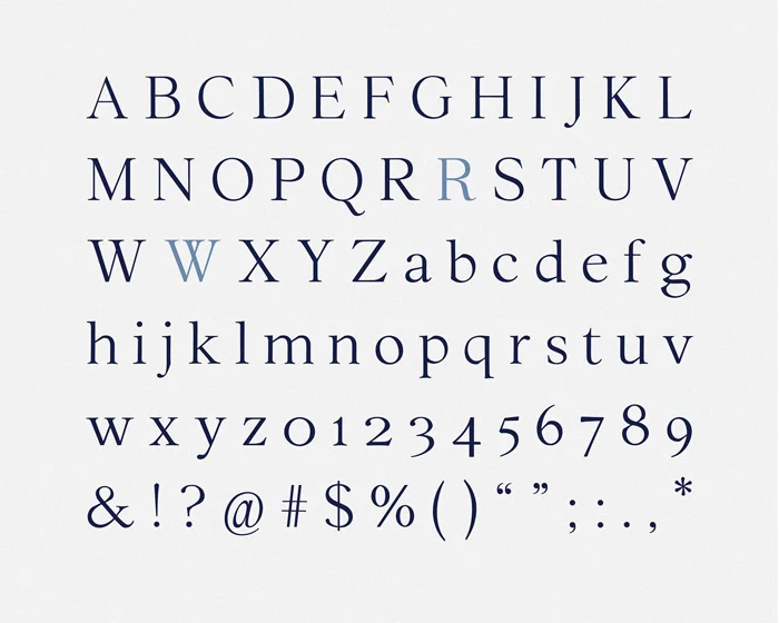 Font chữ in sách Old Style Serif