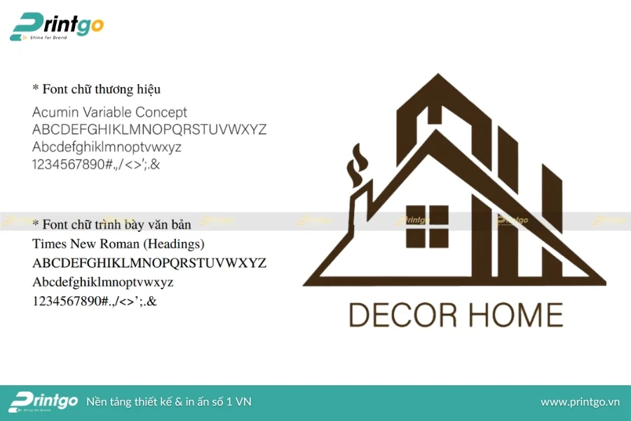 Font chứ sử dụng trong thiết kế logo nông sản
