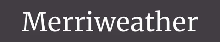 Font chữ thiết kế Logo Merriweather