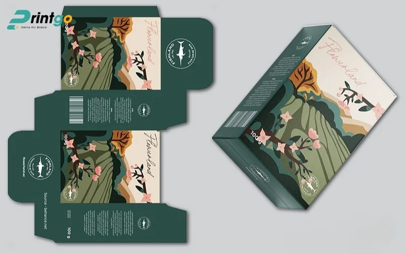 Bao bì trà hộp carton mềm 