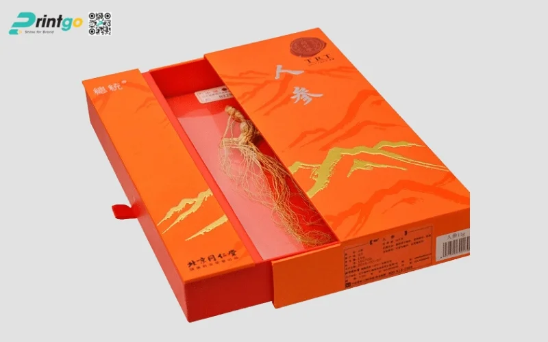 Mẫu in hộp sâm bao diêm kéo hai đầu Mẫu in hộp sâm bao diêm kéo hai đầu