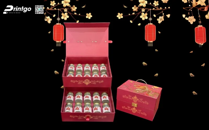 In hộp sâm mỹ thuật in ép kim – dập nổi sang trọng In hộp sâm mỹ thuật in ép kim – dập nổi sang trọng