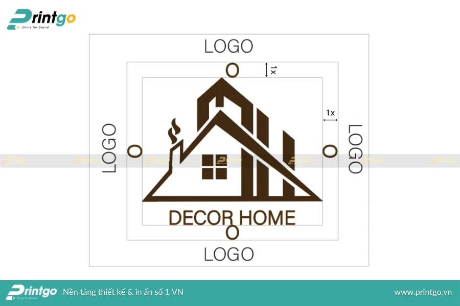 Khoảng cách an toàn trong thiết kế logo nông sản