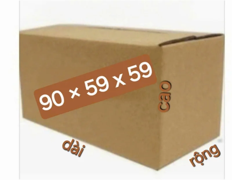 các kích thước thùng carton size lớn
