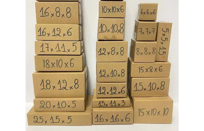 các kích thước thùng carton size nhỏ