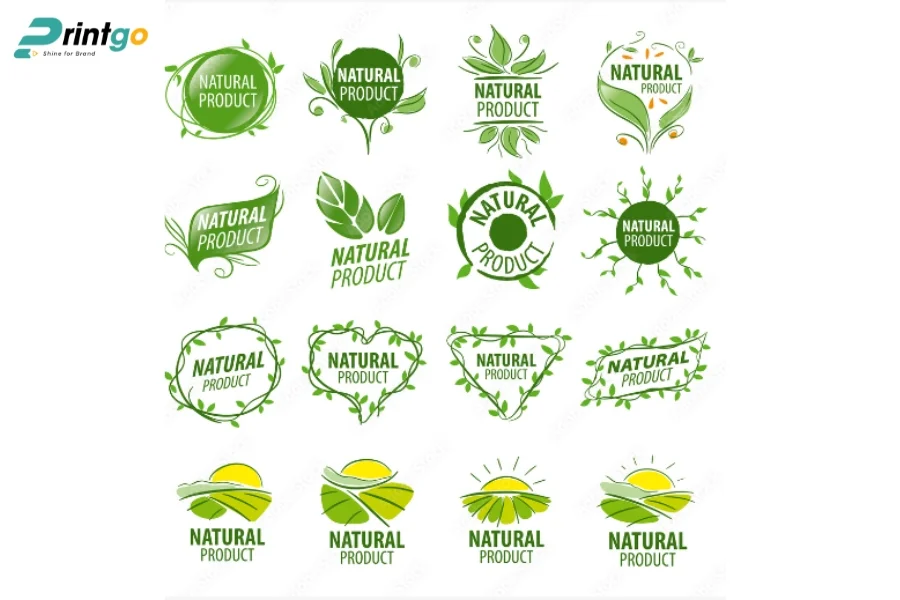 Mẫu logo nông sản Việt phong cách tối giản