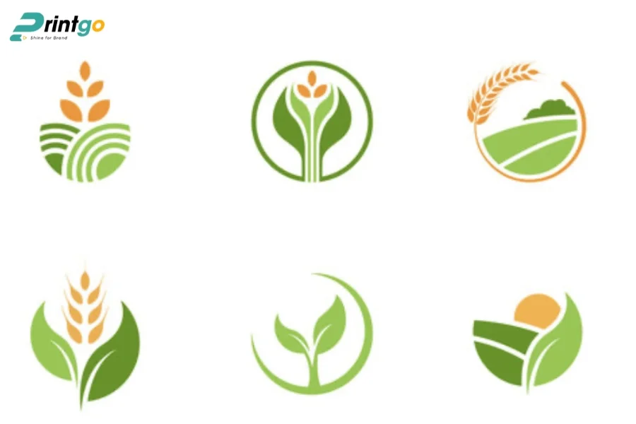Logo nông sản cho sản phẩm lúa gạo