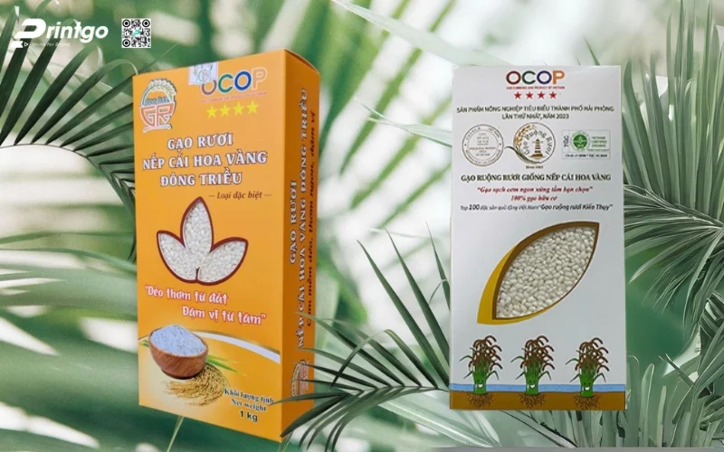 Một số mẫu tem bao bì có logo OCOP 3 sao thực tế Một số mẫu tem bao bì có logo OCOP 3 sao thực tế