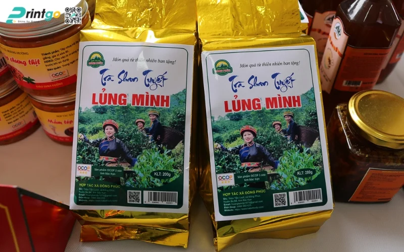 Một số mẫu tem bao bì có logo OCOP 3 sao thực tế Một số mẫu tem bao bì có logo OCOP 3 sao thực tế