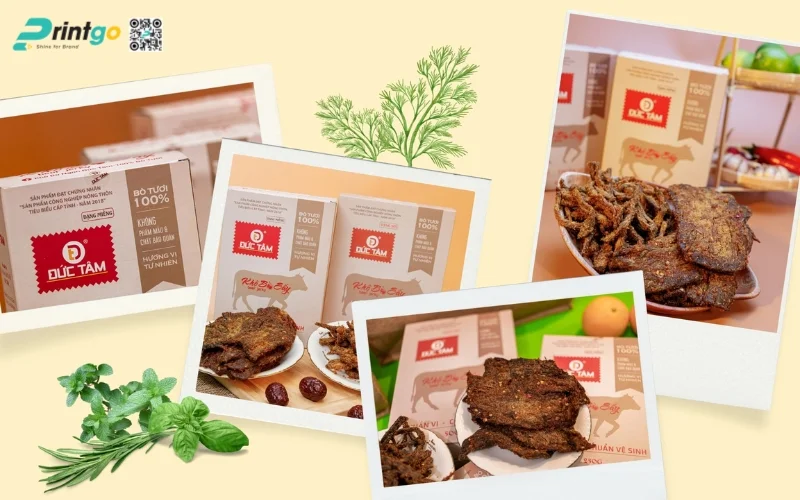 Lợi ích khi in hộp giấy đựng bò khô chất lượng 
