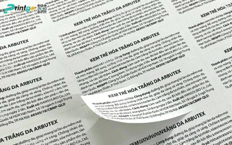 Lợi ích của việc in tem nhãn phụ hàng nhập khẩu đẹp, chất lượng