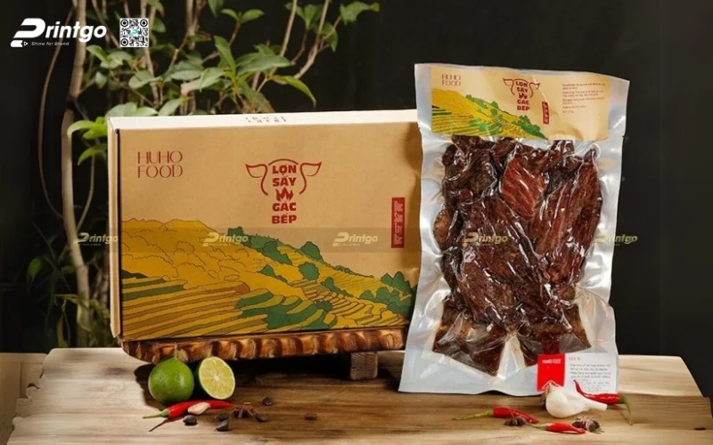 Hộp giấy đựng bò khô carton sóng 