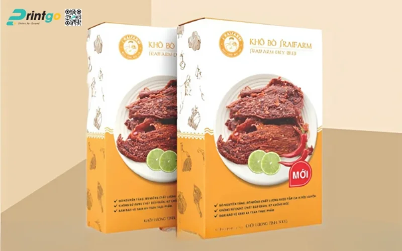 Bao bì khô bò dạng hộp mềm 