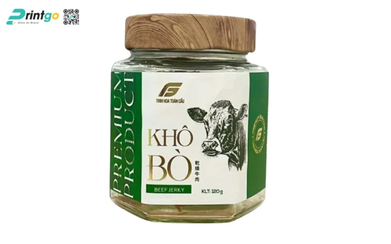 Bao bì bò khô dạng lọ, hũ 