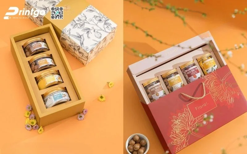 Bao bì hạt điều dạng hôp cứng cao cấp