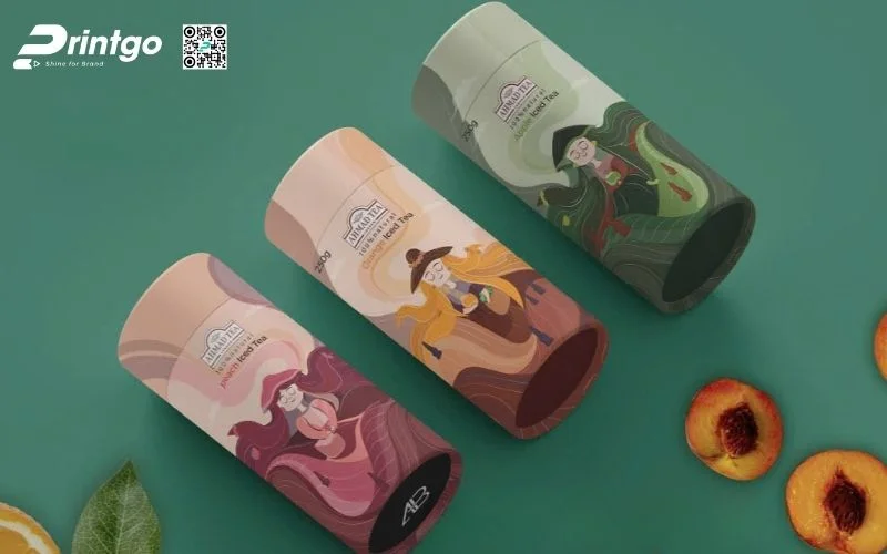 Bao bì hạt điều dạng hình trụ tròn