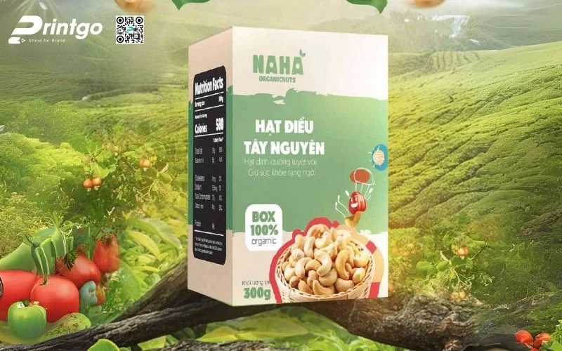 Bao bì hạt điều dạng hộp mềm