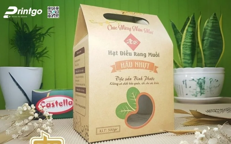 Bao bì hạt điều dạng túi giấy Kraft
