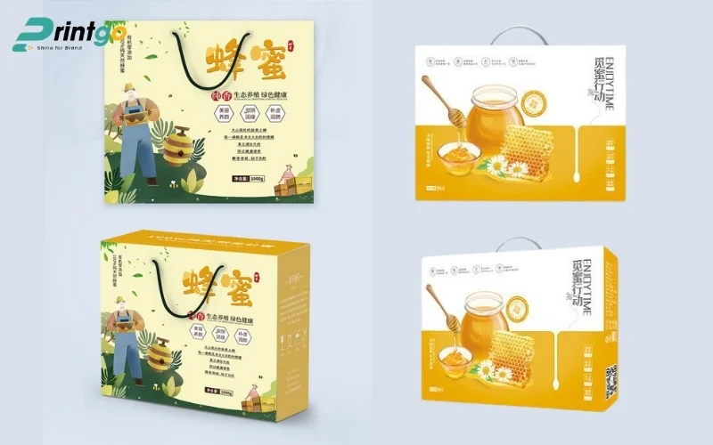 Bao bì mật ong dạng quai xách 