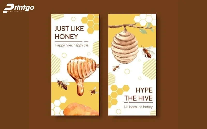Mẫu bao bì mật ong dạng hộp giấy 