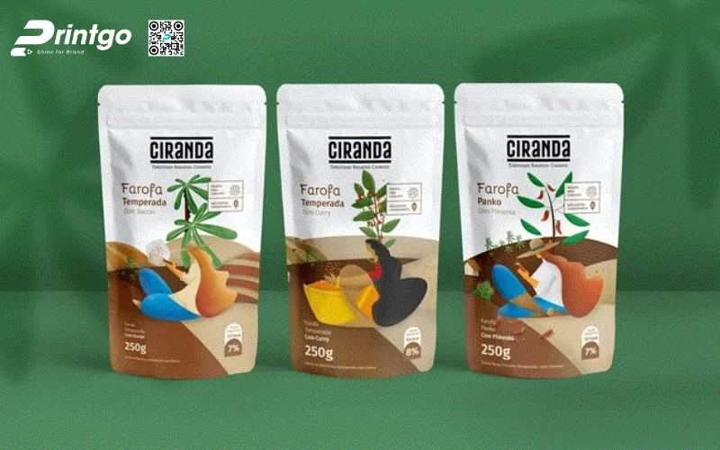 Bao bì ngũ cốc dạng túi zip Bao bì ngũ cốc dạng túi zip