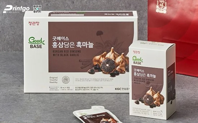  Bao bì sâm dạng hộp carton mềm 