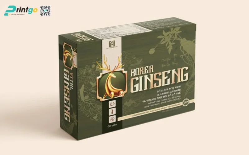 In hộp sâm dạng mềm nắp gài đơn giản mà hiệu quả In hộp sâm dạng mềm nắp gài đơn giản mà hiệu quả