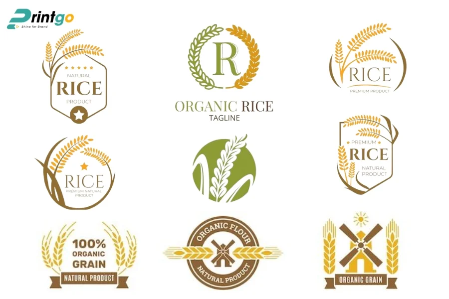 Mẫu logo đẹp logo nông sản gạo Sóc Trăng