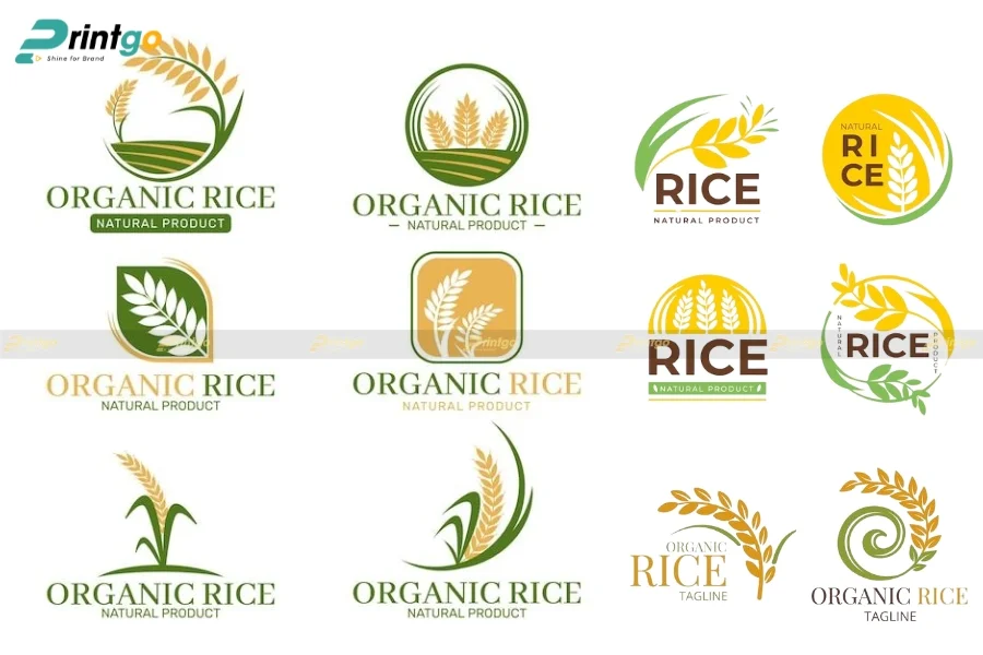 Mẫu logo đẹp logo nông sản gạo Sóc Trăng