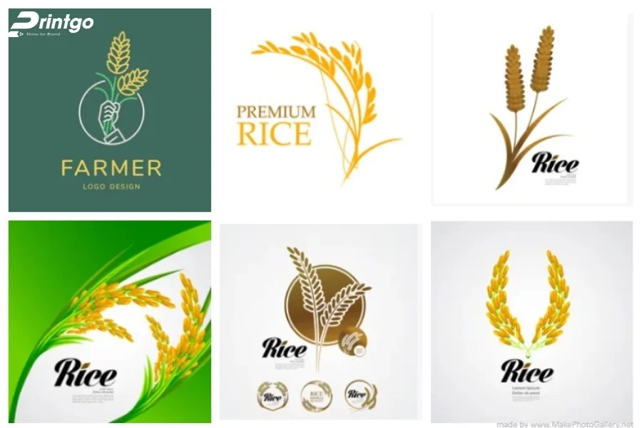 Mẫu logo gạo đẹp đạt chuẩn thương hiệu