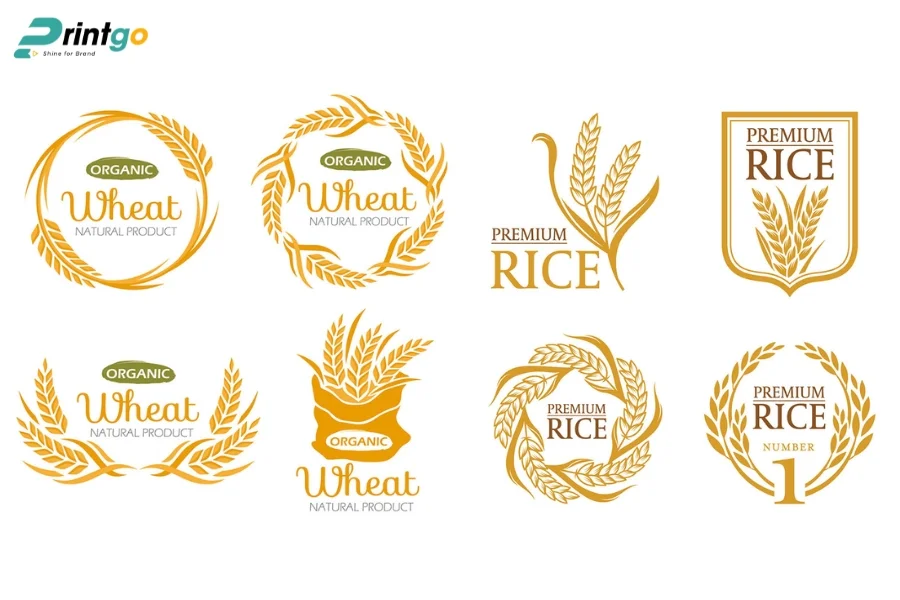 Mẫu logo gạo đẹp đạt chuẩn thương hiệu