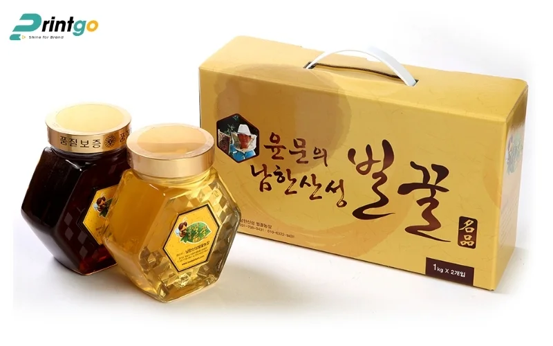 Bao bì mật ong dạng quai xách 