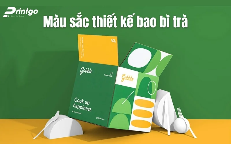 Màu sắc thiết kế bao bì trà 
