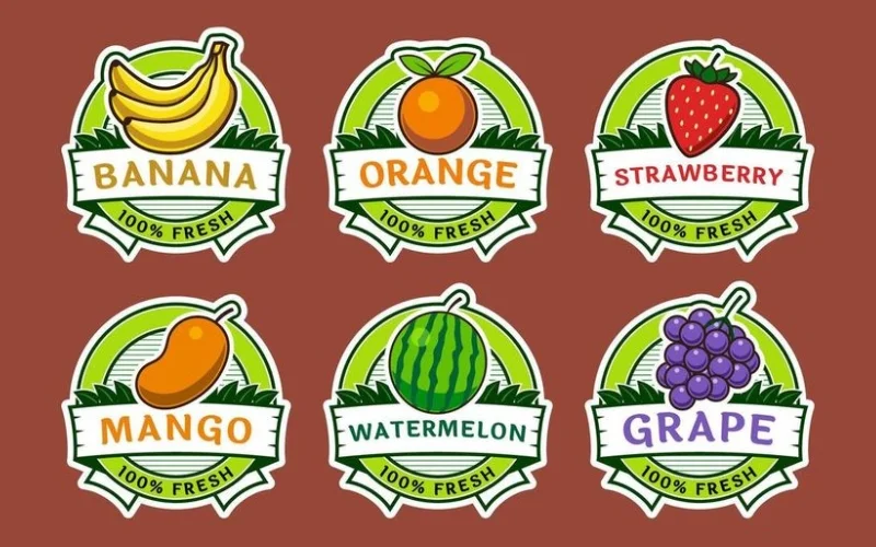 Nhóm tem hoa quả nhập khẩu dòng cao cấp