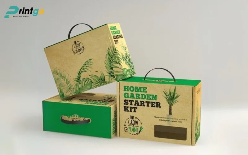 Thiết kế bao bì trà dạng carton dạng túi xách