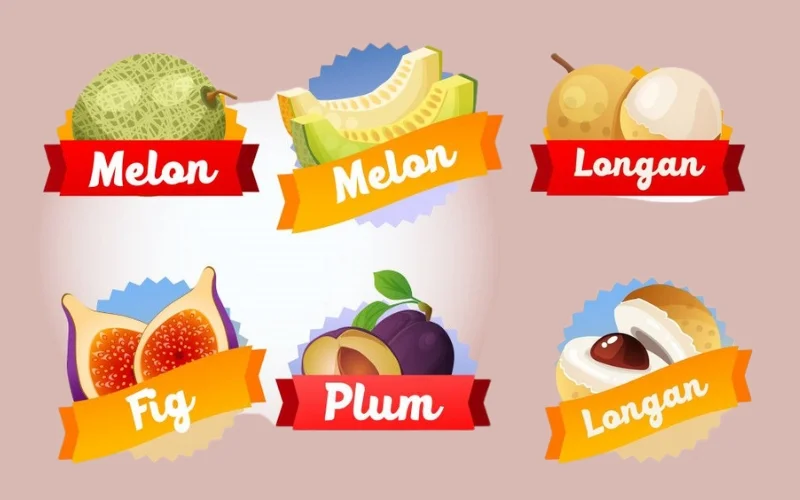 Nhóm tem hoa quả nhập khẩu dòng cao cấp