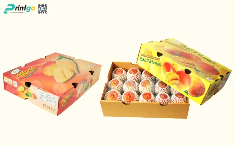Thùng carton đựng xoài xuất khẩu Thùng carton đựng xoài xuất khẩu