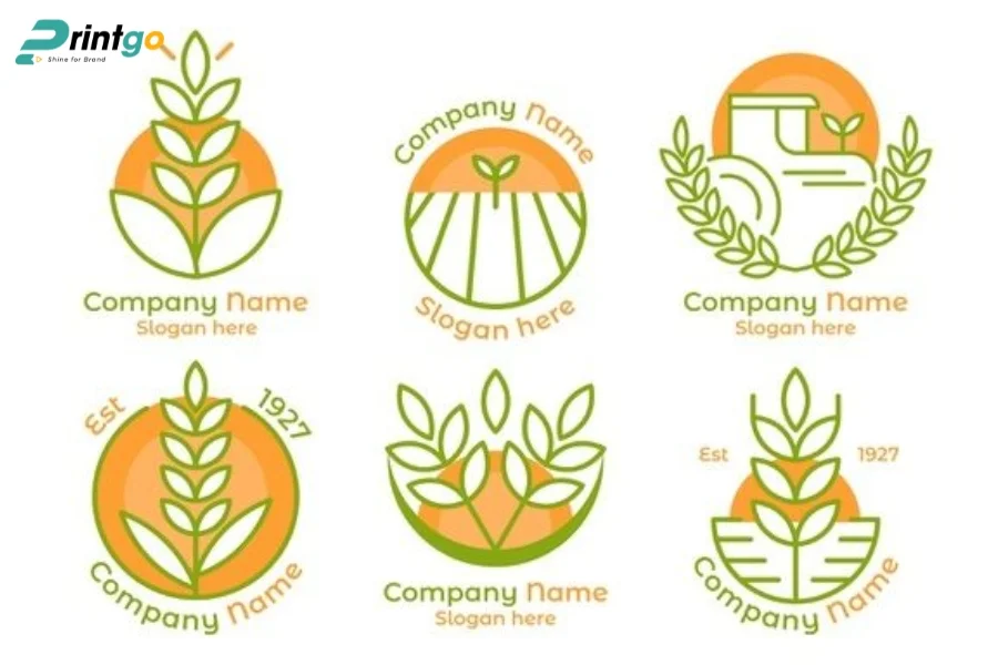 Mẫu logo gạo thiết kế đắc trưng riêng