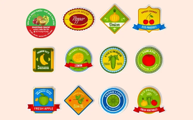 Nhóm tem hoa quả nhập khẩu nhiệt đới